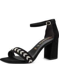 Tamaris Sandale Damen schwarz / weiß Größe 36
