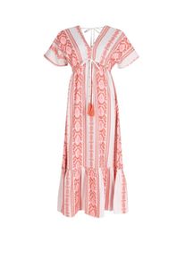 South Beach Dames Jurk lichtroze / watermeloen rood / wit 38
