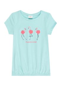 s.Oliver T-Shirt Mädchen hellblau / himbeer / schwarz Größe 92/98