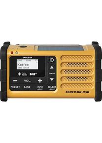Sangean MMR-88 - DAB+/FM - Handcrank - Solar Radio - AM/FM/Weather - Gelb