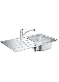 Spülen-Bundle Grohe Eurosmart Edelstahlspüle K200 & Spültischmischer Eurosmart - 31565SD1