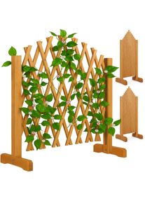 Gardebruk Klimplantenrek Set van 2 Bruin 200x107cm