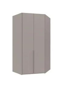 Mid.you Eckkleiderschrank , Grau, Sahara , Metall , 9 Fächer , 120x236x120 cm , BQ - Bündnis für Qualität, Made in Germany, DIN EN ISO 9001 , umfangreiches Zubehör erhältlich, in verschiedenen Größen erhältlich, in verschiedenen Holzdekoren erhältlich , Schlafzimmer, Kleiderschränke, Eckschränke