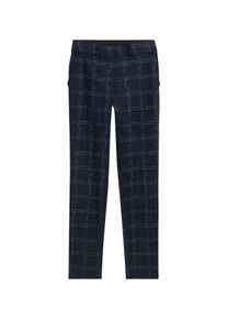 Tom Tailor, Damer, Bukser med fals 'Mia', Navy / Hvid, Størrelse 34