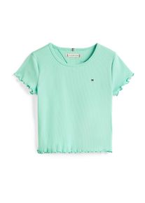 Tommy Hilfiger Flickor T-shirt 'ESSENTIAL' ljusgrön Storlek 116
