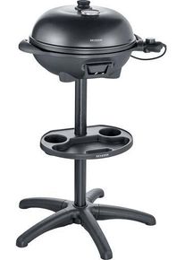 Severin PG 8541 Elektro-Standgrill Kugelgrill Thermometer Deckel Grill-Fläche Ø 410mm schwarz