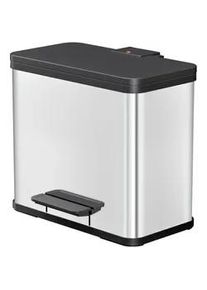 Hailo Öko duo Plus L, Tret-Mülltrenner, 17 + 9 ltr, Edelstahl