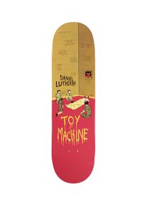 Toy Machine Lutheran Psycho Babylon 8.5" Skateboard Deck yellow red