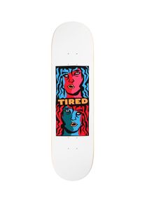 Tired Skateboards Double Vision 8.25" Skateboard Deck white