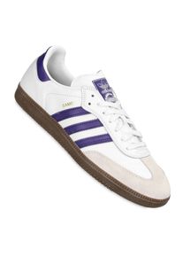 Adidas Skateboarding Samba ADV Schoen white collegiate purple gold Heren US 13