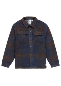 Element Hueco Overshirt Jas eclipse navy java plaid Heren M