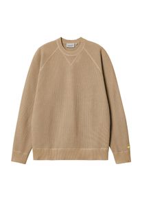 Carhartt Work In Progress Carhartt WIP Chase Sweater gauge dusty h brown gold Heren L