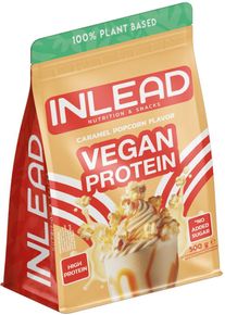 Inlead Vegan Protein, 500 g Beutel, Caramel Popcorn