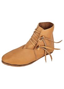 Half-Boots laced with nailed sole natural brown 44