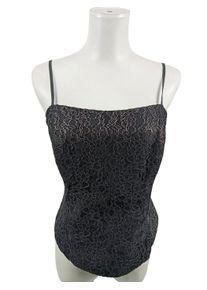 Fashion New York Corsage Top Women, Size 42, light grey, polyester