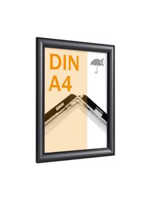 Kliklijsten A4 weerbestendig zwart, aluminium