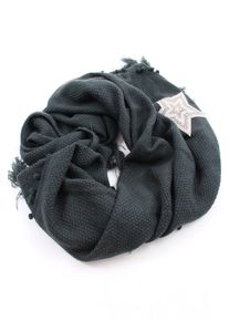 Bonita Sciarpa con frange Donna, One Size, verde, Acrilico