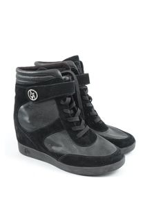Armani Jeans Sneaker alta Donna, Taglia 40, nero