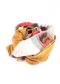 nice things Sciarpa tradizionale Donna, One Size, arancione chiaro