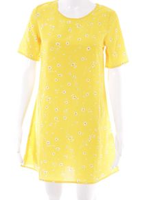 Glamorous Abito a maniche corte Donna, Taglia 34, giallo-oro, Poliestere