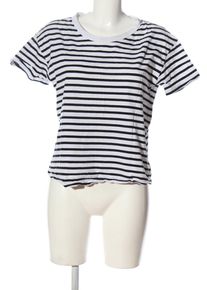 Zara Maglietta a righe Donna, Taglia 36, nero, Cotone