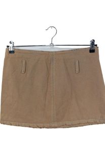 Zara Gonna di jeans Donna, Taglia 38, color carne, Cotone