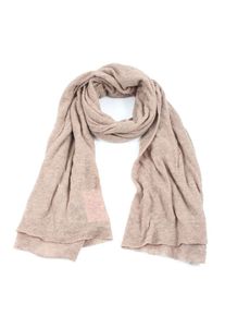 Zara Sciarpa lavorata a maglia Donna, One Size, crema