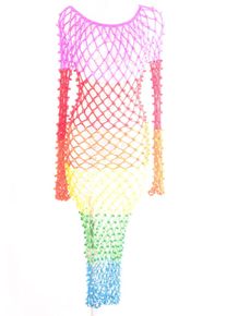 Pitusa Vestito da spiaggia Donna, One Size, rosa, Polipropilene