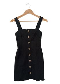 Urban Outfitters Abito scamiciato Donna, Taglia 36, nero