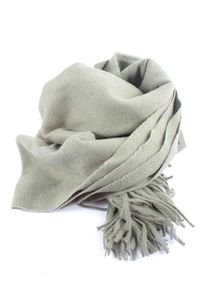 Mango Sciarpa con frange Donna, One Size, grigio chiaro