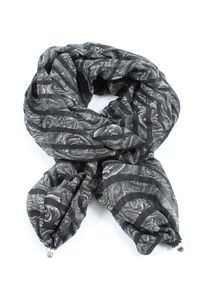 scarflace Sciarpa estiva Donna, One Size, nero, Poliestere