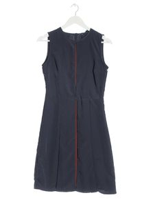 Zara Basic Abito longuette Donna, Taglia 36, blu