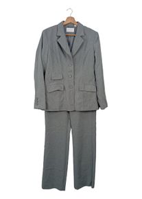 Fashion and Style Tailleur pantalone Donna, Taglia 40, grigio chiaro, Poliestere