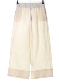 Zara Pantalone largo Donna, Taglia 40, crema