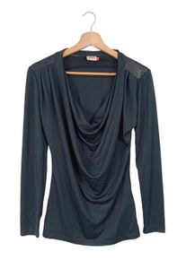 Only Maglia con scollo a cappuccio Donna, Taglia 36, blu