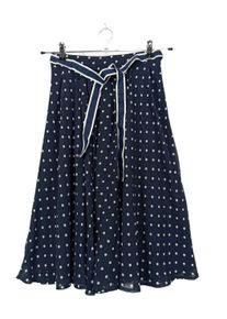 Hallhuber Gonna lunga stropicciata Donna, Taglia 34, blu scuro, Poliestere