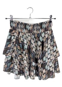 STYLEBOOM Gonna lunga stropicciata Donna, Taglia 40, marrone