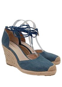 Miss Sixty Sandalo a zeppa Donna, Taglia 41, blu