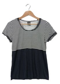 Pussy Deluxe Maglietta a righe Donna, Taglia 42, nero