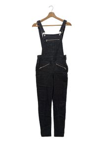 H&M Divided Salopette denim Donna, Taglia 36, nero