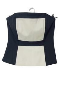 White House Black Market Top spalle scoperte Donna, Taglia 38, nero