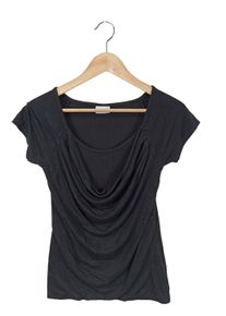 Lascana Maglia con scollo a cappuccio Donna, Taglia 34, nero