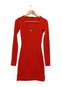 Tommy Jeans Abito longuette Donna, Taglia 32, rosso