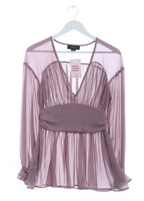 Lost Ink Blusa trasparente Donna, Taglia 36, rosa, Poliestere