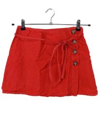 Urban Outfitters Gonna in lino Donna, Taglia 36, rosso, Lino