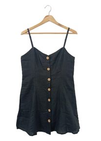 Urban Outfitters Abito scamiciato Donna, Taglia 36, nero