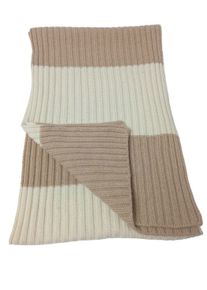 pierre claire Sciarpa lavorata a maglia Donna, One Size, marrone, Cachemire