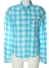Hollister Camicia da boscaiolo Donna, Taglia 36, blu, Cotone