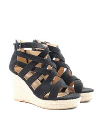 s.Oliver Sandalo a zeppa Donna, Taglia 36, nero