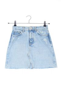 Zara Gonna di jeans Donna, Taglia 34, blu, Cotone
